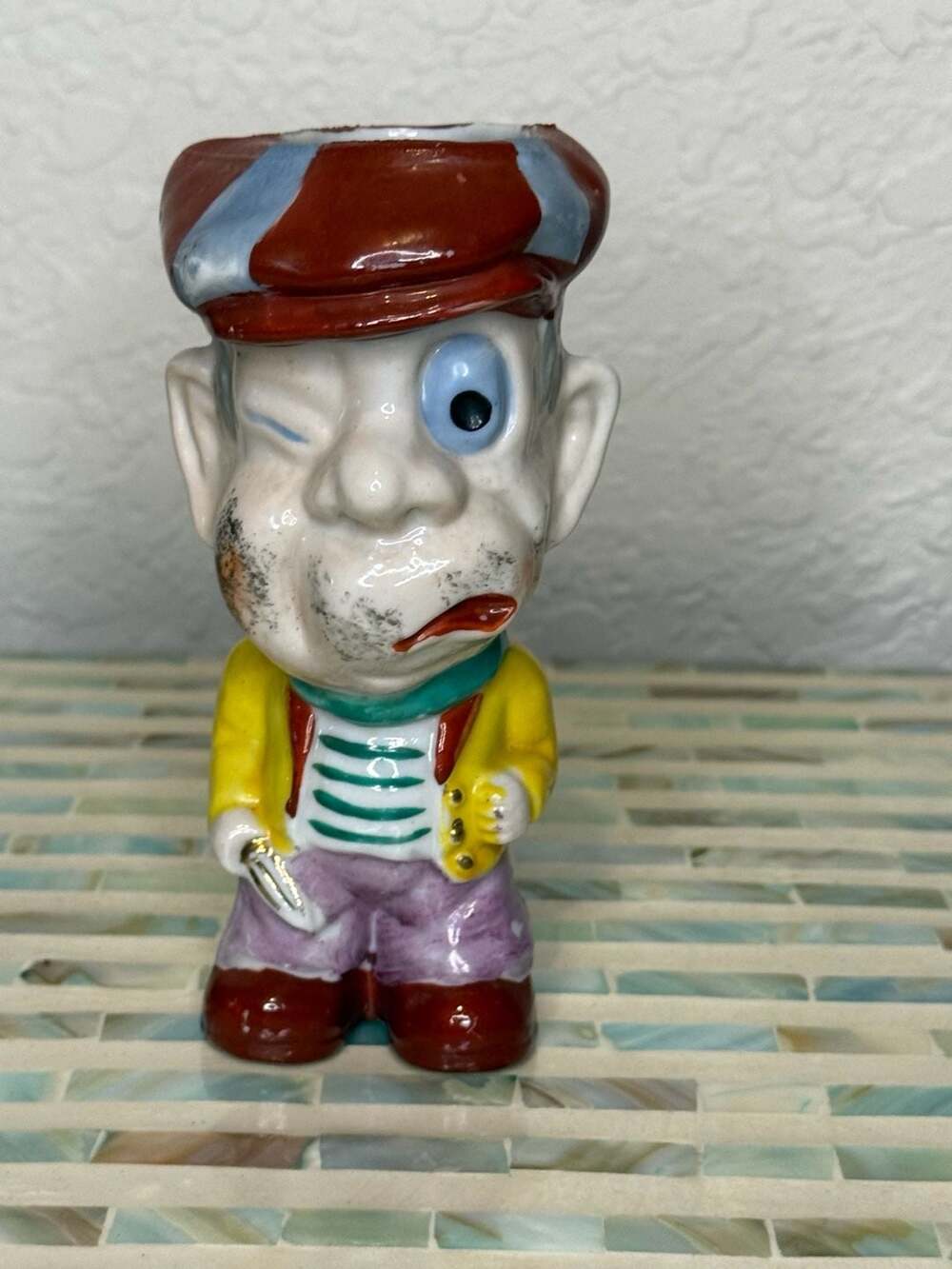 Vintage Ceramic vagabond vase